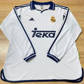 Maillot Real Madrid Domicile Manches Longues Rétro 2000/01