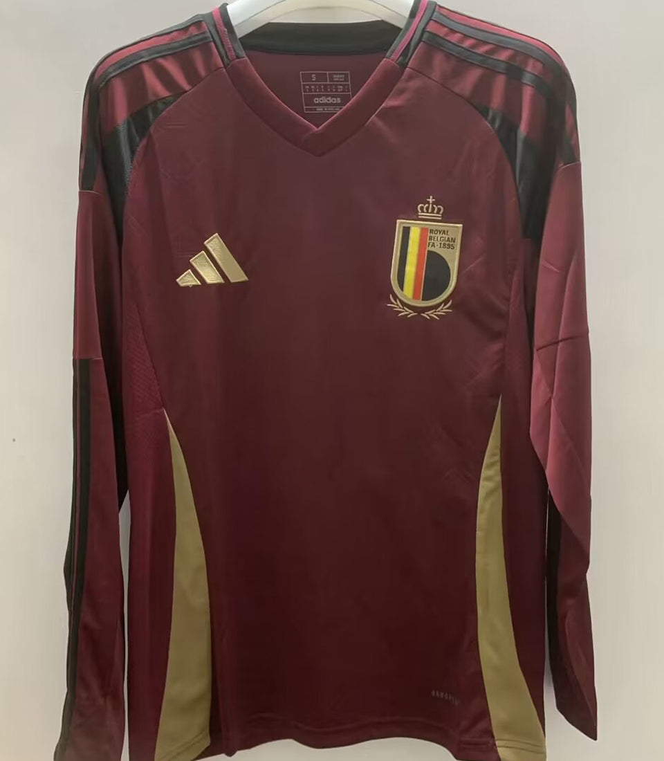 Maillot Belgique Domicile Manches Longues 2024/25