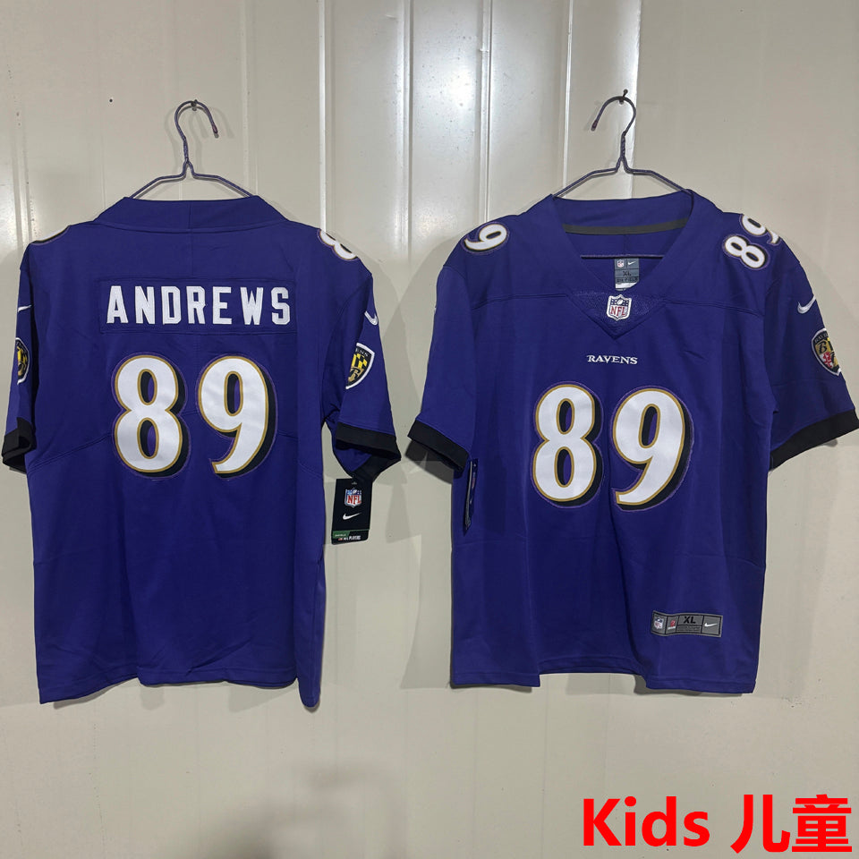 Maillot Andrews 89 Baltimore Ravens Enfant