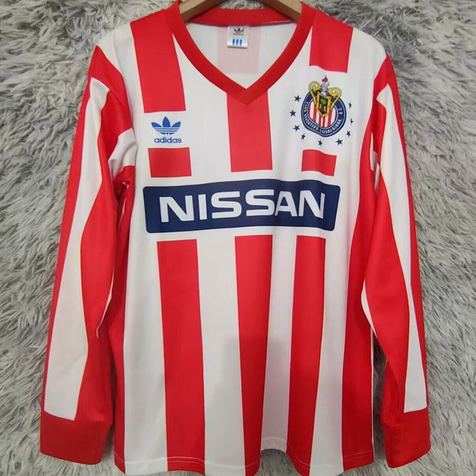 Maillot Chivas Domicile Manches Longues Rétro 1990