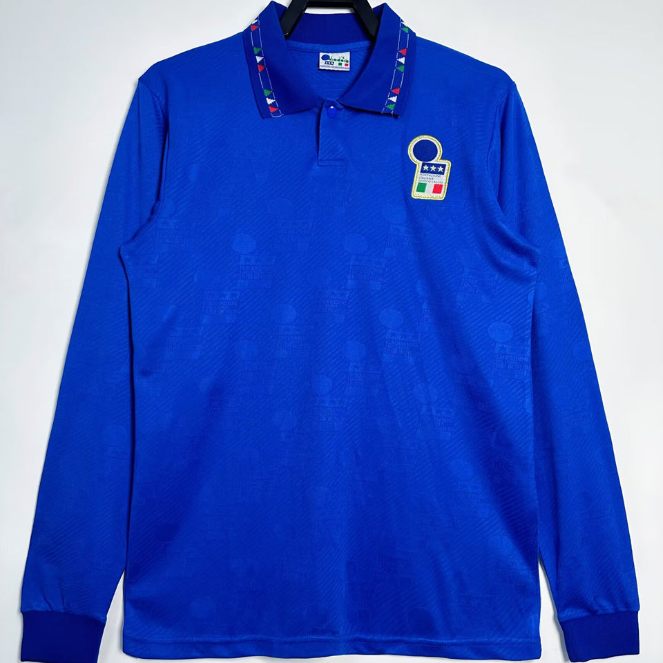 Maillot Italie Domicile Manches Longues Rétro