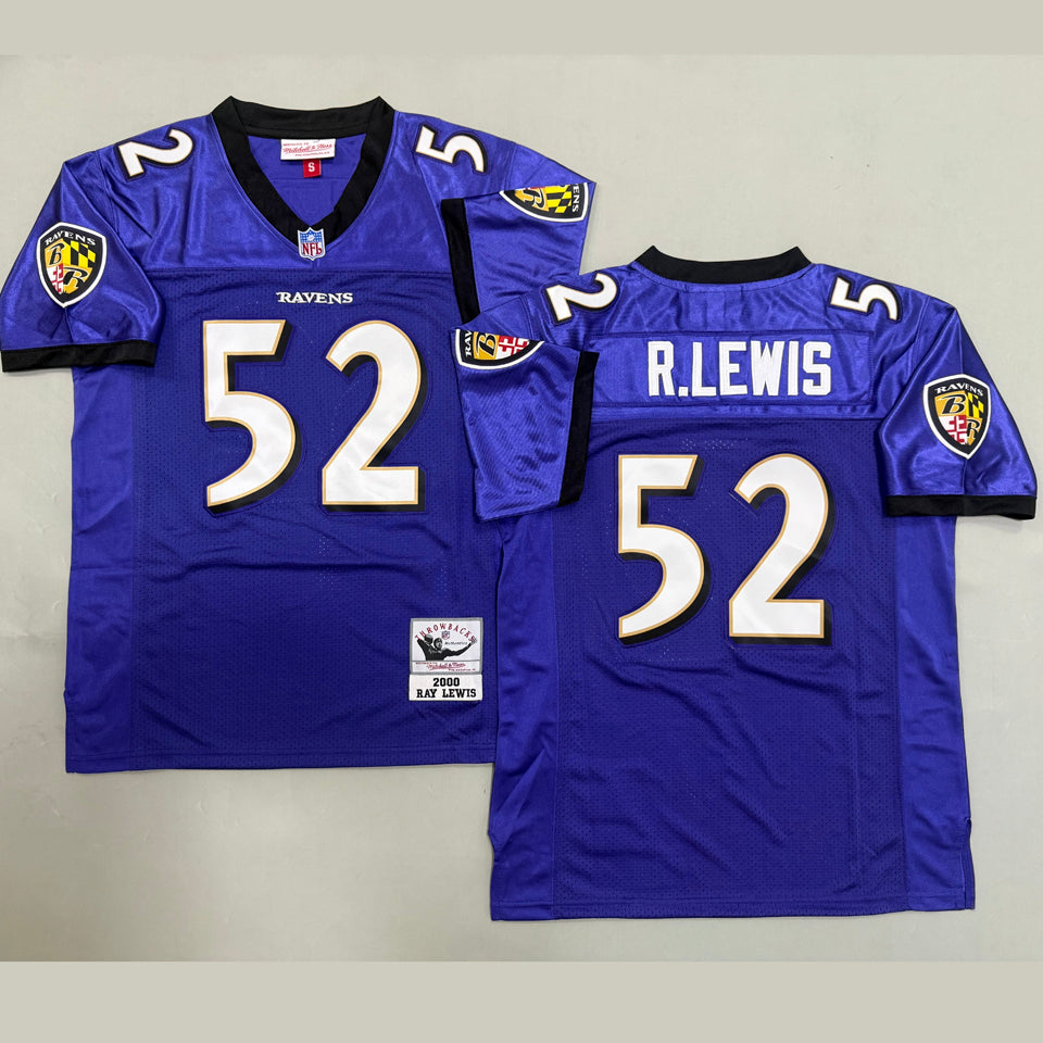 Maillot R Lewis 52 Men S Baltimore Ravens Rétro