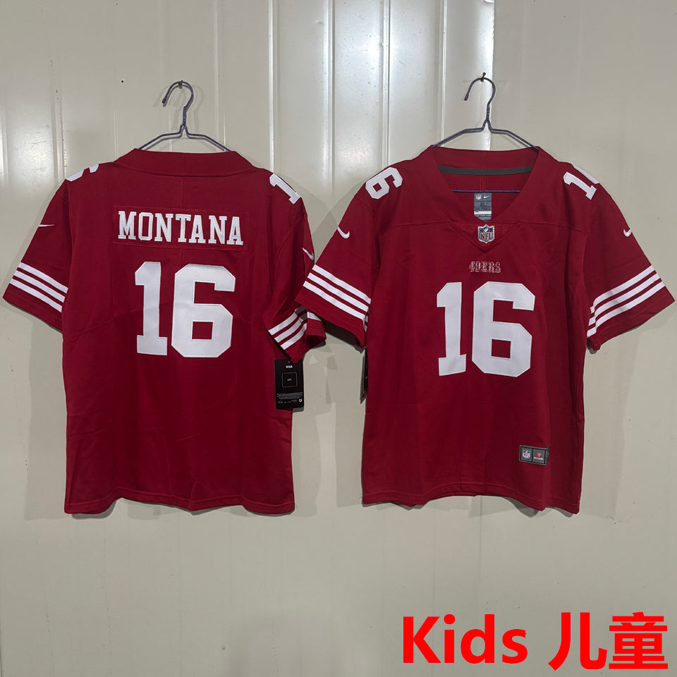 Maillot Montana 16 San Francisco 49Ers Enfant