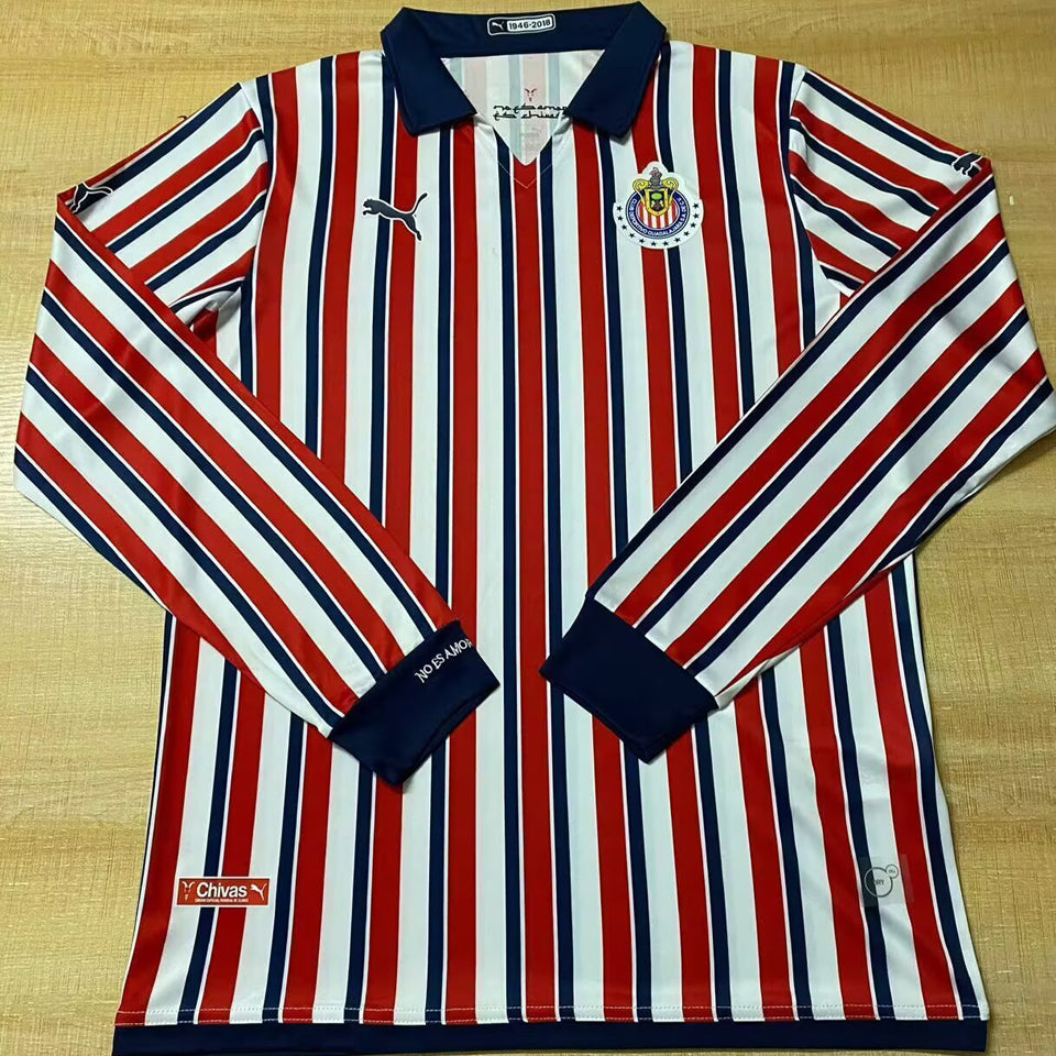 Maillot Chivas Manches Longues Rétro