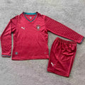 Maillot Portugal Domicile Manches Longues 2026 Enfant