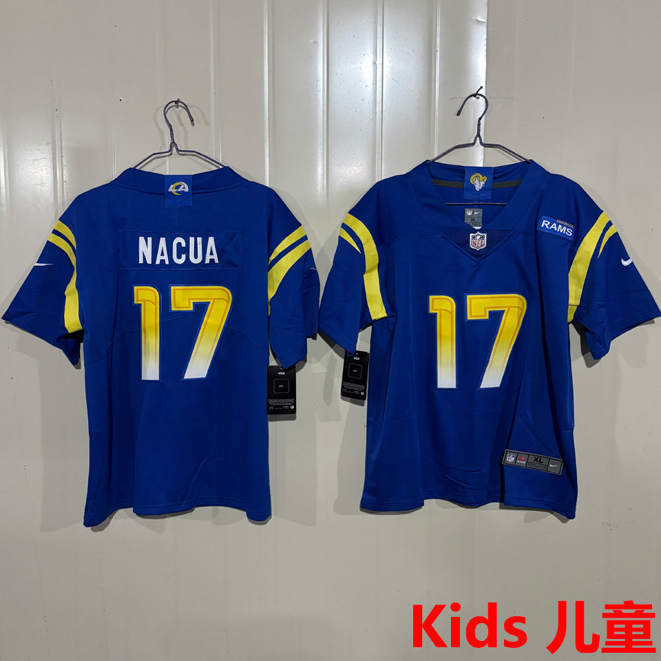 Maillot Nacua 17 Los Angeles Rams Enfant