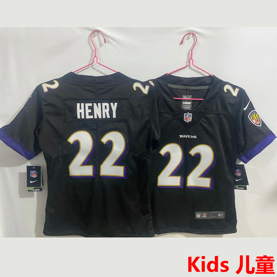 Maillot Henry 22 Baltimore Ravens Enfant