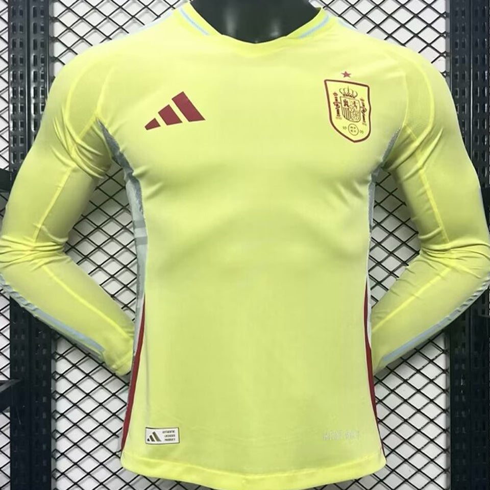 Maillot Espagne Extérieur Manches Longues 2024/25 (Version Joueur)