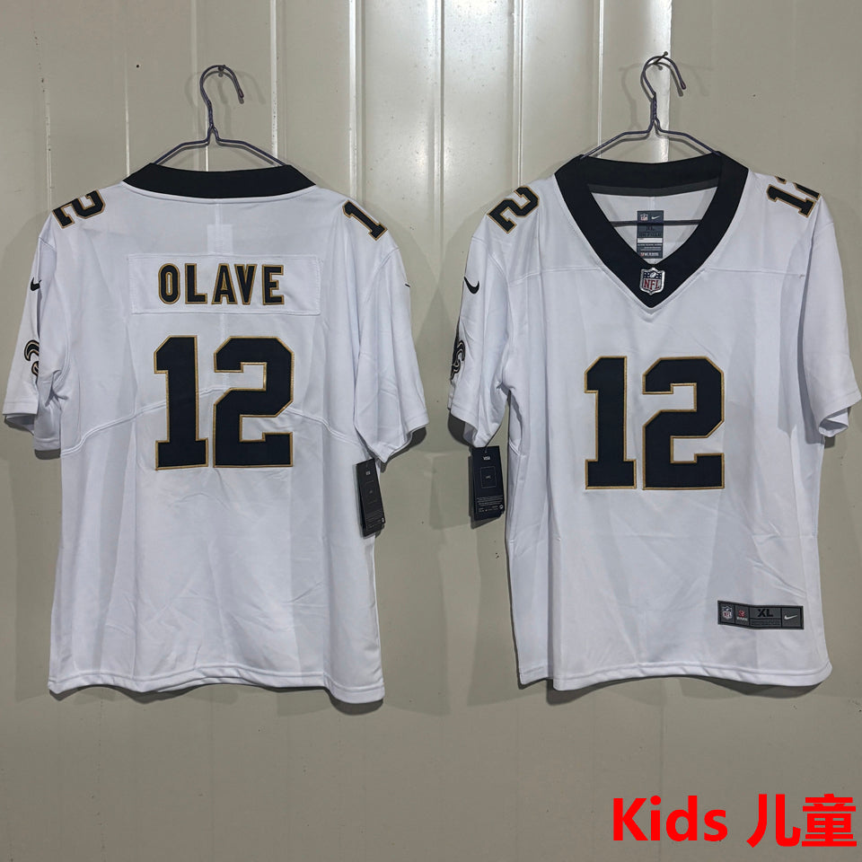 Maillot Olave 12 New Orleans Saints Enfant