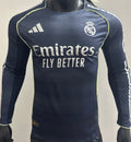 Maillot Real Madrid Extérieur Manches Longues 2025/26 (Version Joueur)