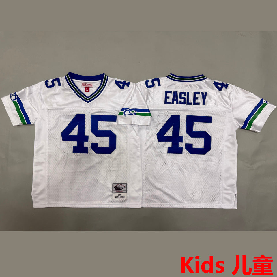Maillot Easley 45 Seattle Seahawks Rétro Enfant