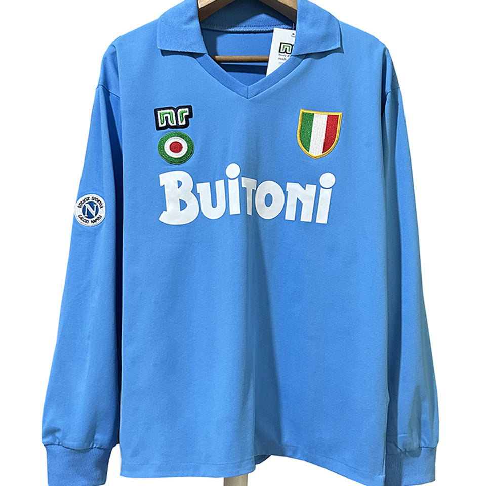 Maillot Naples Domicile Manches Longues Rétro 1987/88
