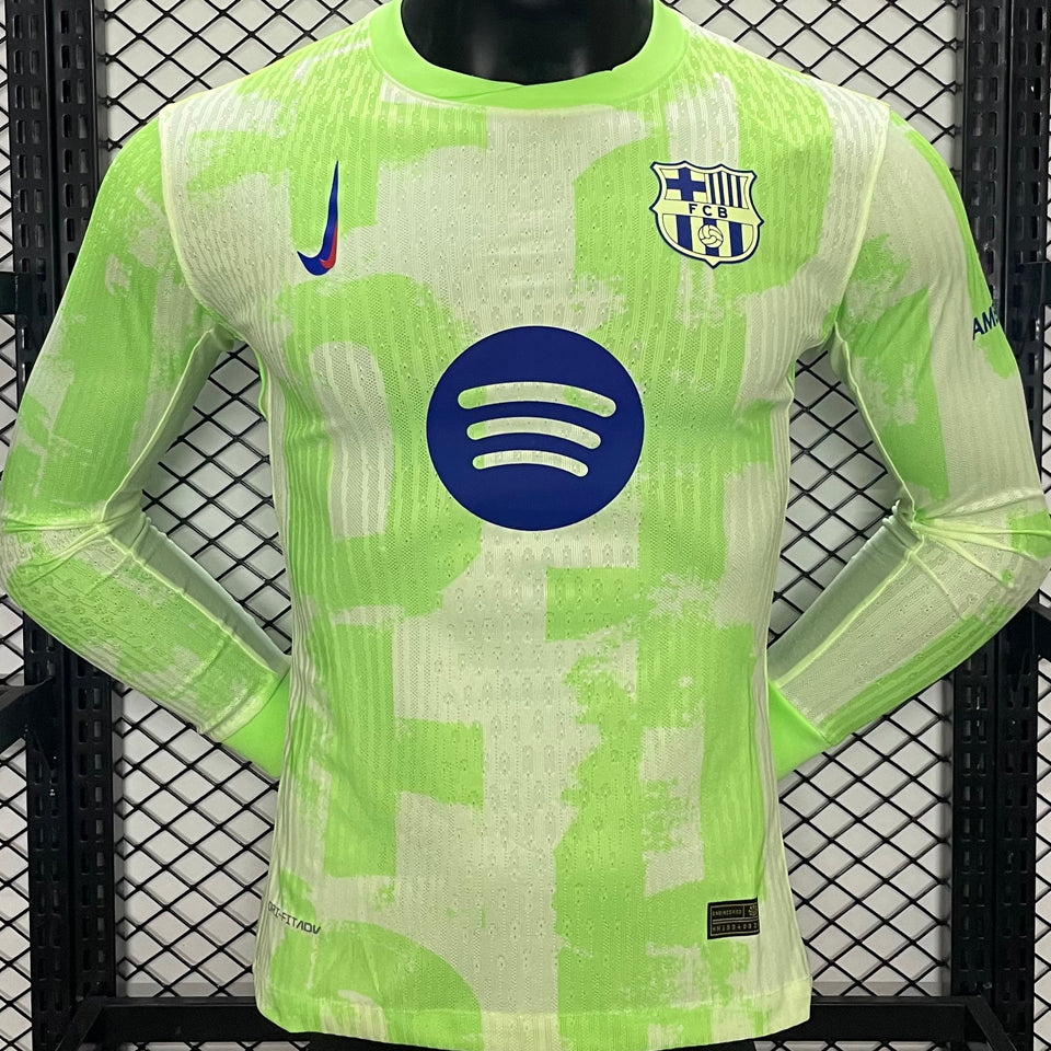 Maillot Barcelone Third Manches Longues 2024/25 (Version Joueur)