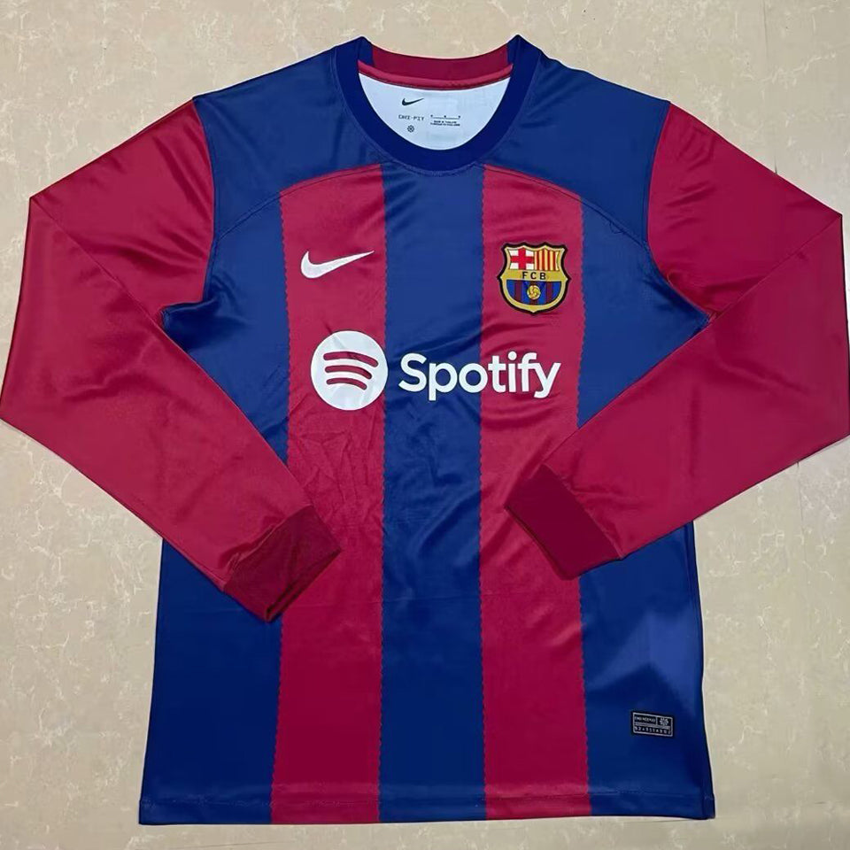 Maillot Barcelone Domicile Manches Longues 2023/24