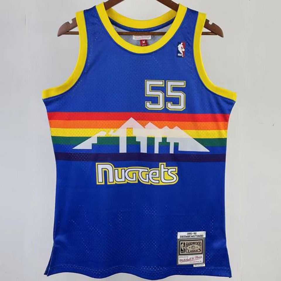 Maillot Nuggets Mutombo 55 Rétro
