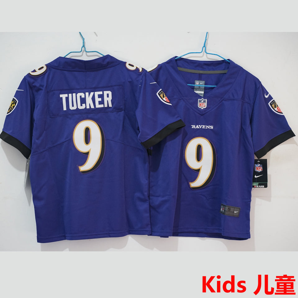 Maillot Tucker 9 Baltimore Ravens Enfant
