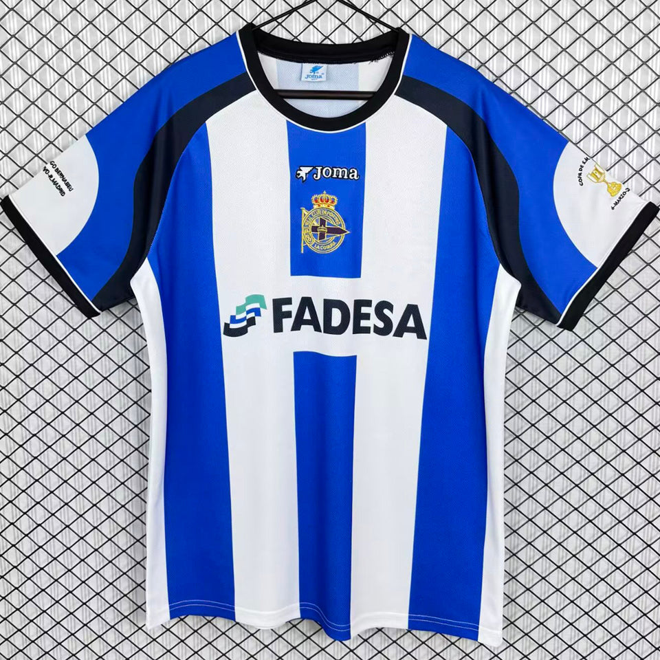 Maillot 02 Deportivo La Coruna Domicile Rétro