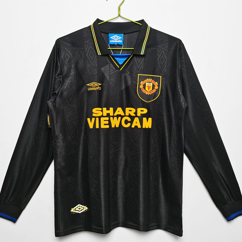 Maillot Manchester United Extérieur Manches Longues Rétro 1993/94
