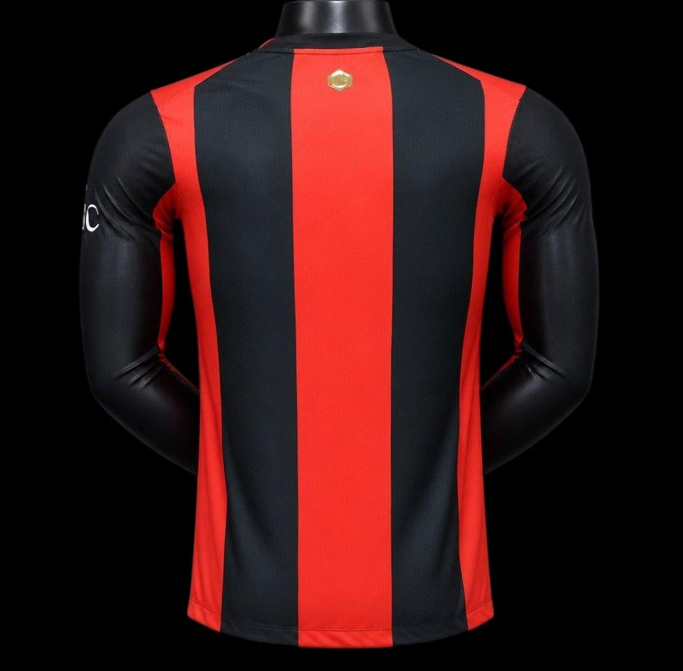 Maillot AC Milan Manches Longues Domicile 2026/27 (Version Joueur)