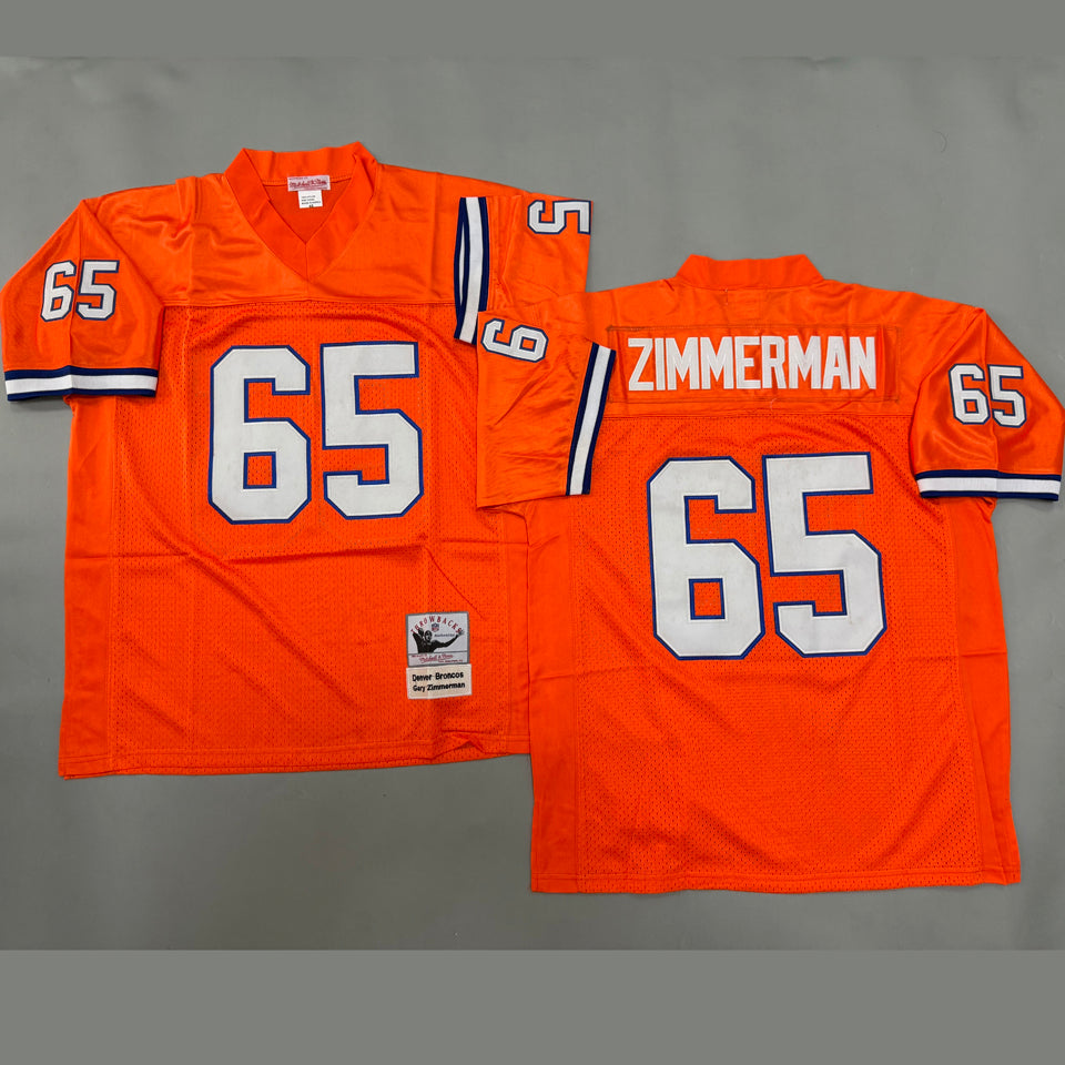 Maillot Zimmerman 65 Men S Denver Broncos Rétro