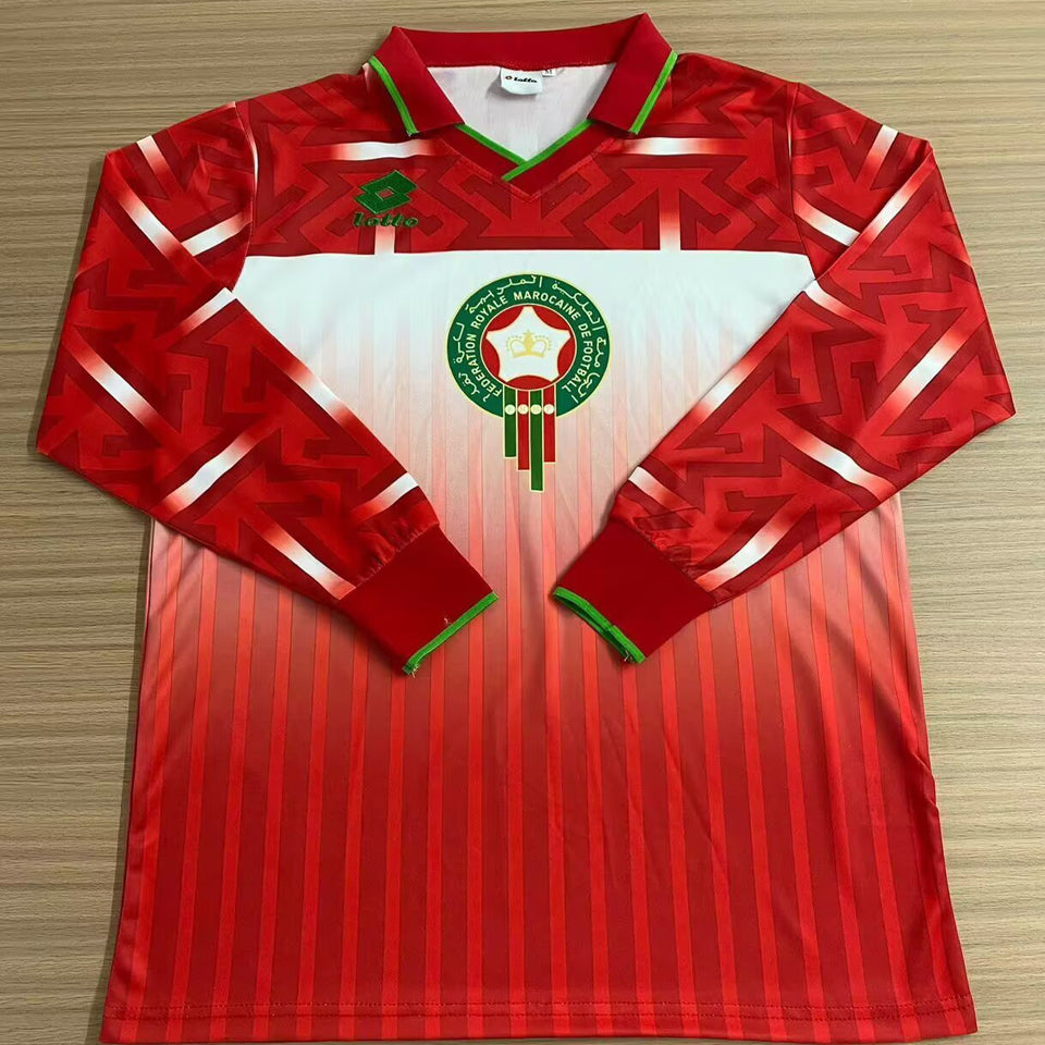 Maillot Maroc Domicile Manches Longues Rétro