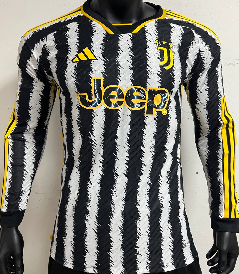 Maillot Juventus Domicile Manches Longues 2023/24 (Version Joueur)
