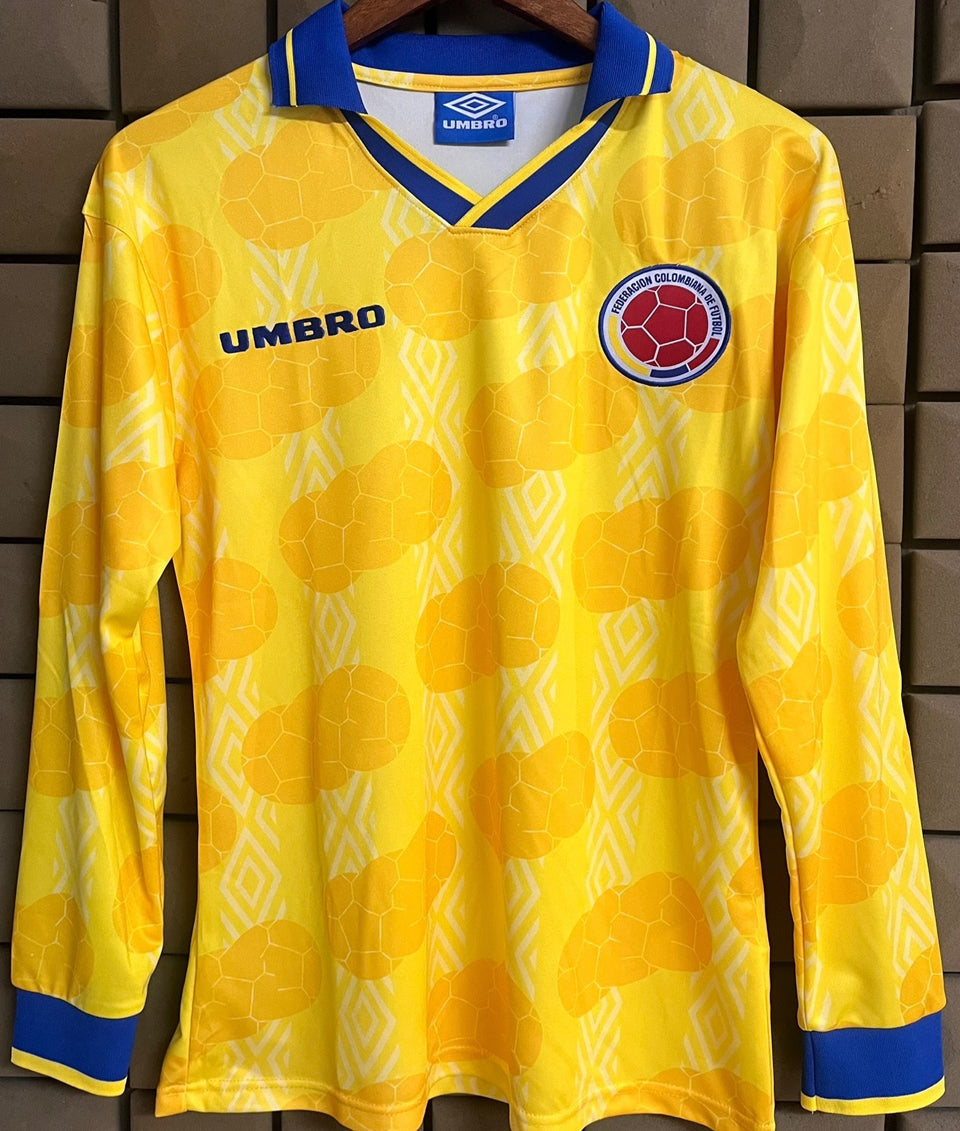 Maillot Colombie Domicile Manches Longues Rétro 1994