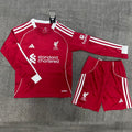 Maillot Liverpool Domicile Manches Longues 2025/26 Enfant