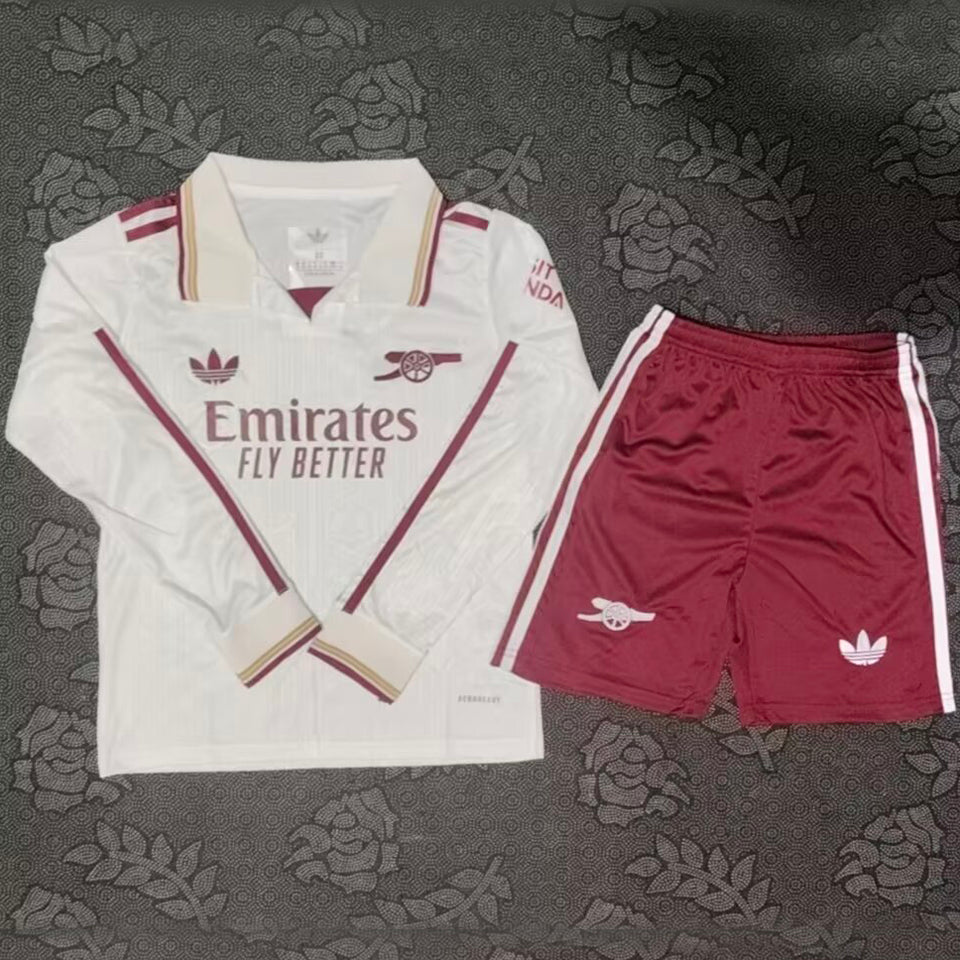 Maillot Arsenal Third Manches Longues 2025/26 Enfant