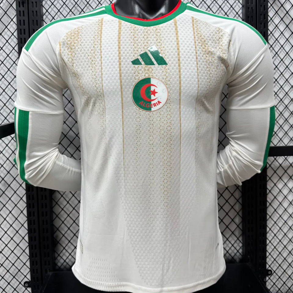 Maillot Algeria Domicile Manches Longues 2026/27 (Version Joueur)