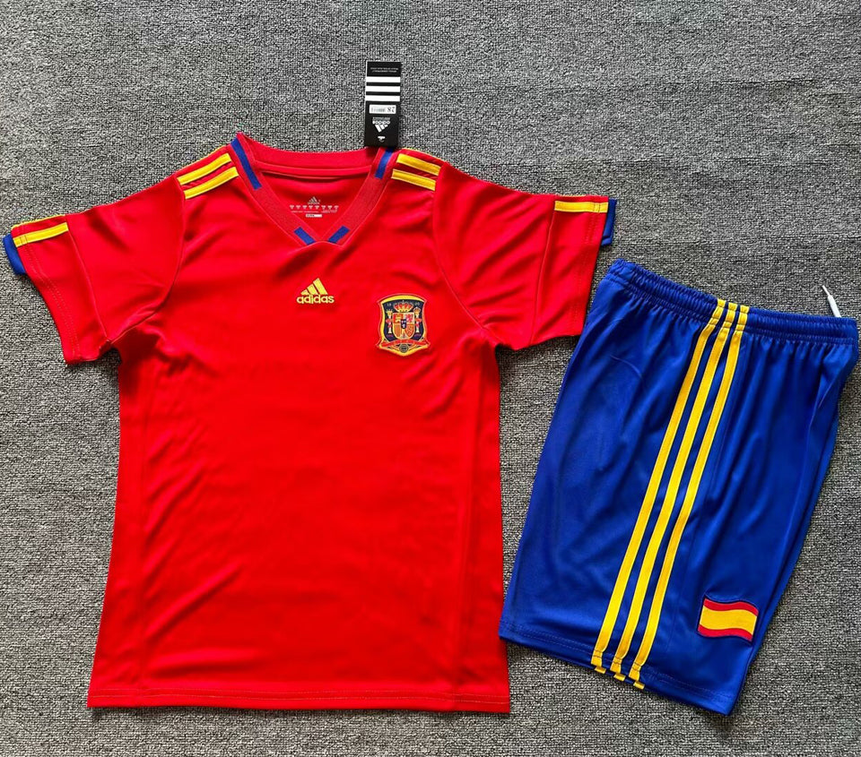 Maillot Espagne Domicile Rétro 2010 Enfant