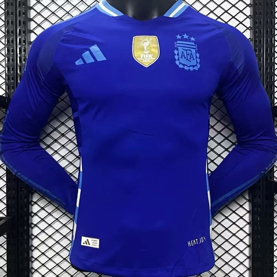 Maillot Argentine Extérieur Manches Longues 2024/25 (Version Joueur)