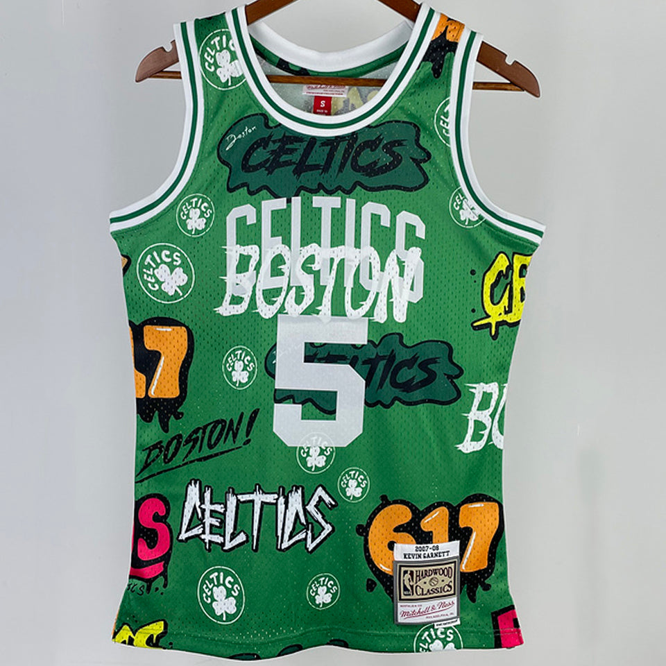 Maillot Celtics Garnett 5 Rétro 2007/08