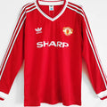 Maillot Manchester United Domicile Manches Longues Rétro 1986