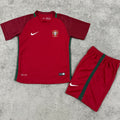 Maillot Portugal Domicile Rétro 2016/17 Enfant