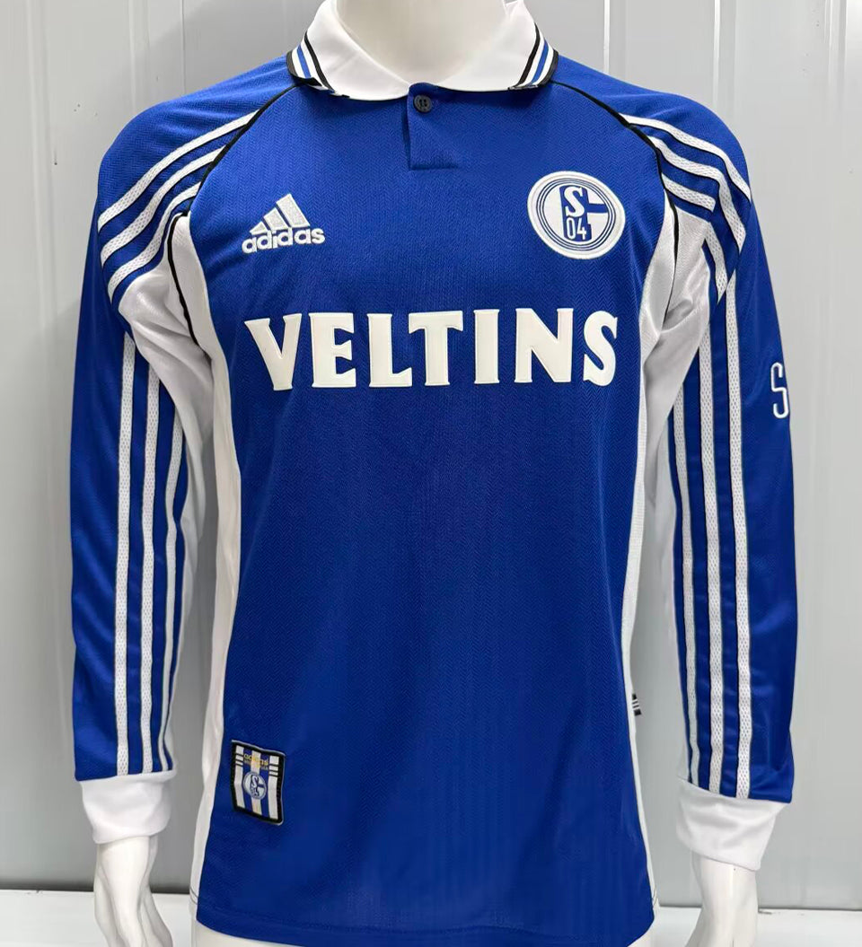 Maillot 00 Schalke 04 Manches Longues Rétro