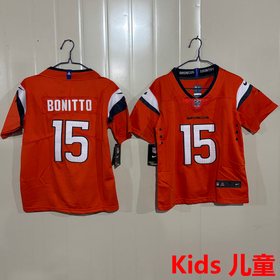 Maillot Bonitto 15 Denver Broncos Enfant