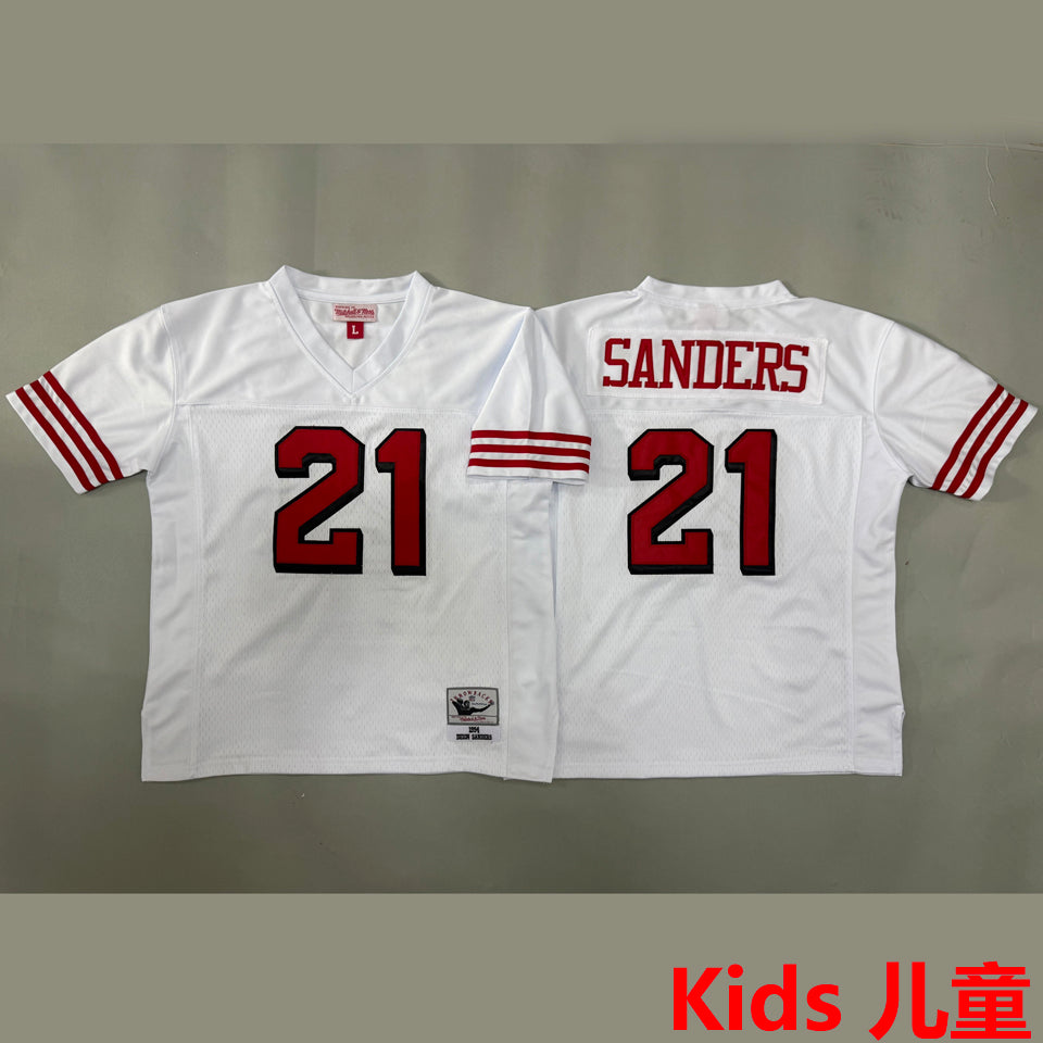 Maillot Sanders 21 San Francisco 49Ers Rétro Enfant