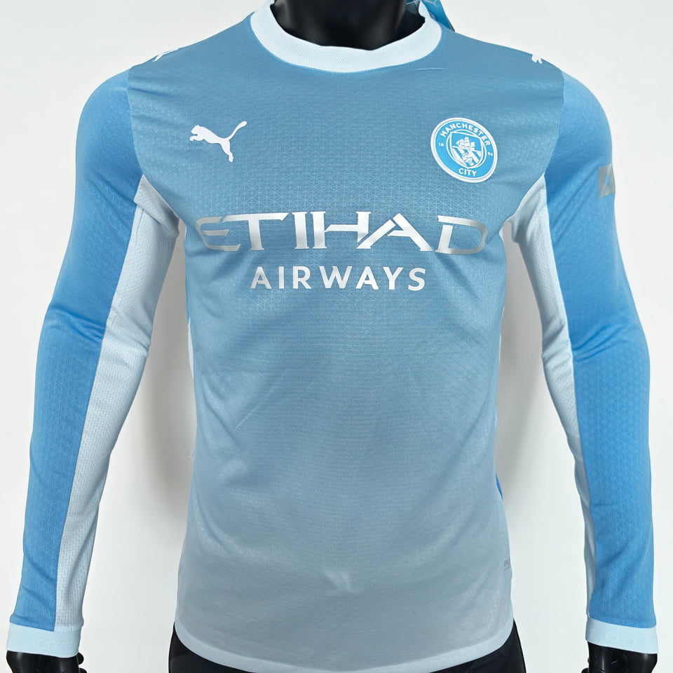Maillot Manchester City Domicile Manches Longues 2026/27 (Version Joueur)