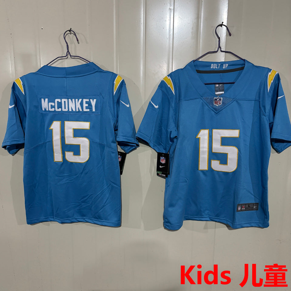Maillot Mcconkey 15 Los Angeles Chargers Enfant