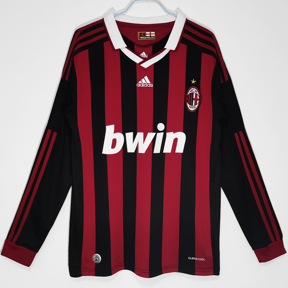 Maillot AC Milan Domicile Manches Longues Rétro 2009/10