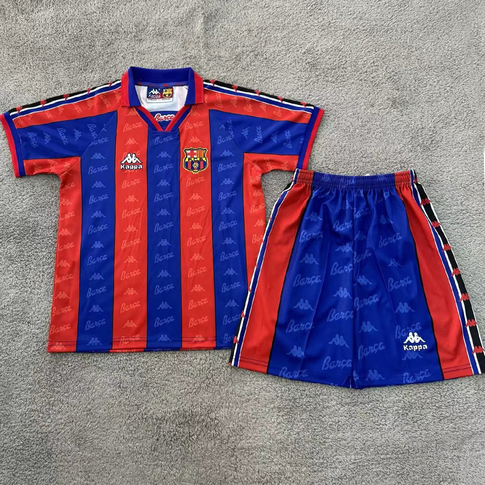 Maillot Barcelone Domicile Rétro 1996/97 Enfant