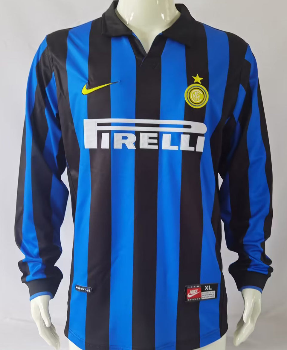 Maillot Inter Milan Domicile Manches Longues Rétro 1998/99