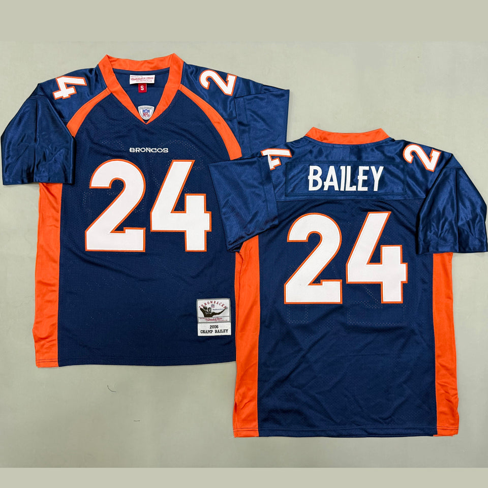Maillot Bailey 24 Men S Denver Broncos Rétro