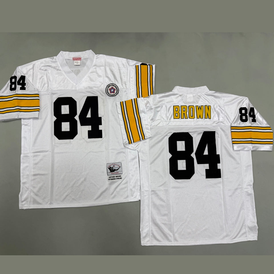 Maillot Brown 84 Men S Pittsburgh Steelers Rétro