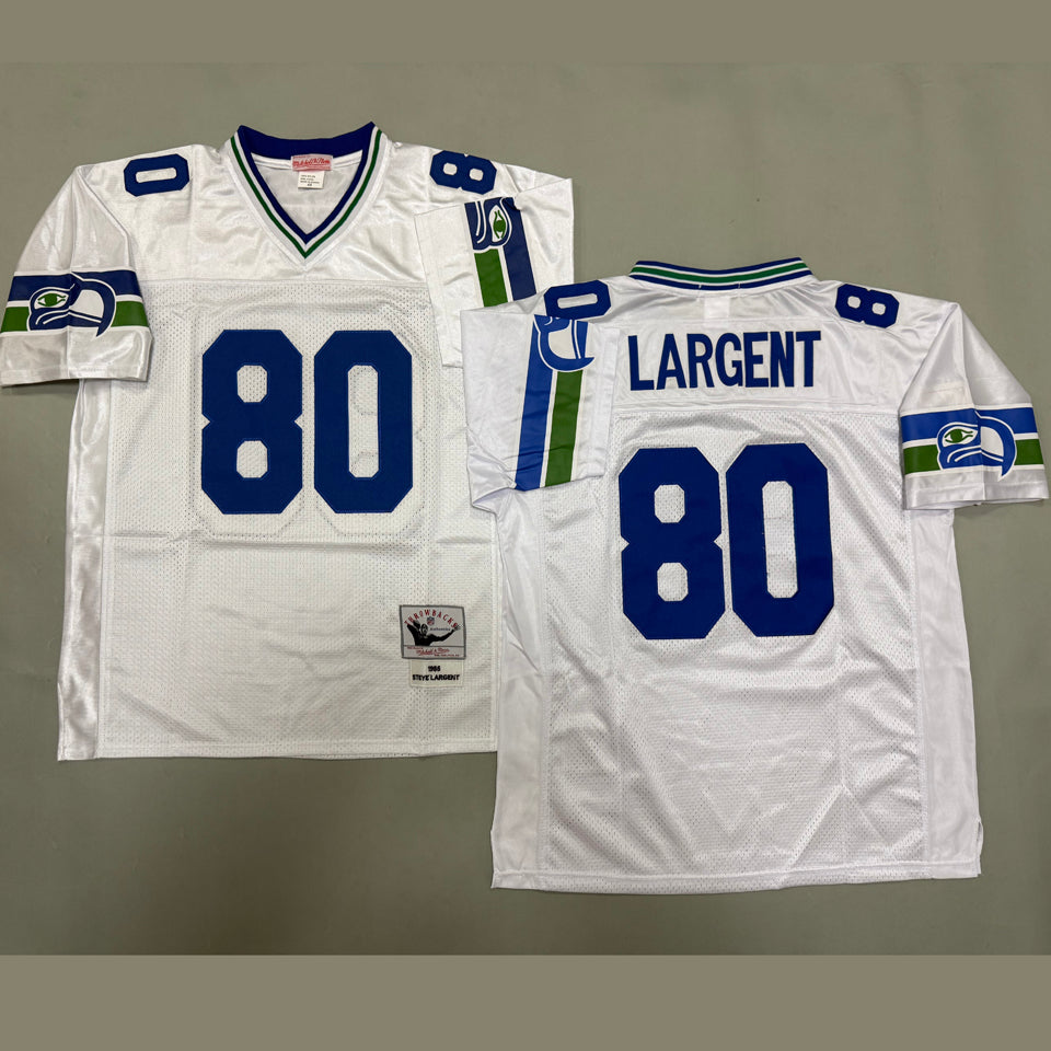 Maillot Largent 80 Seattle Seahawks Rétro