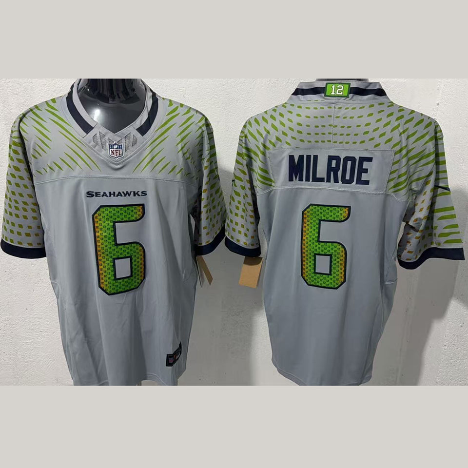 Maillot Milroe 6 Men S Seattle Seahawks Nfl