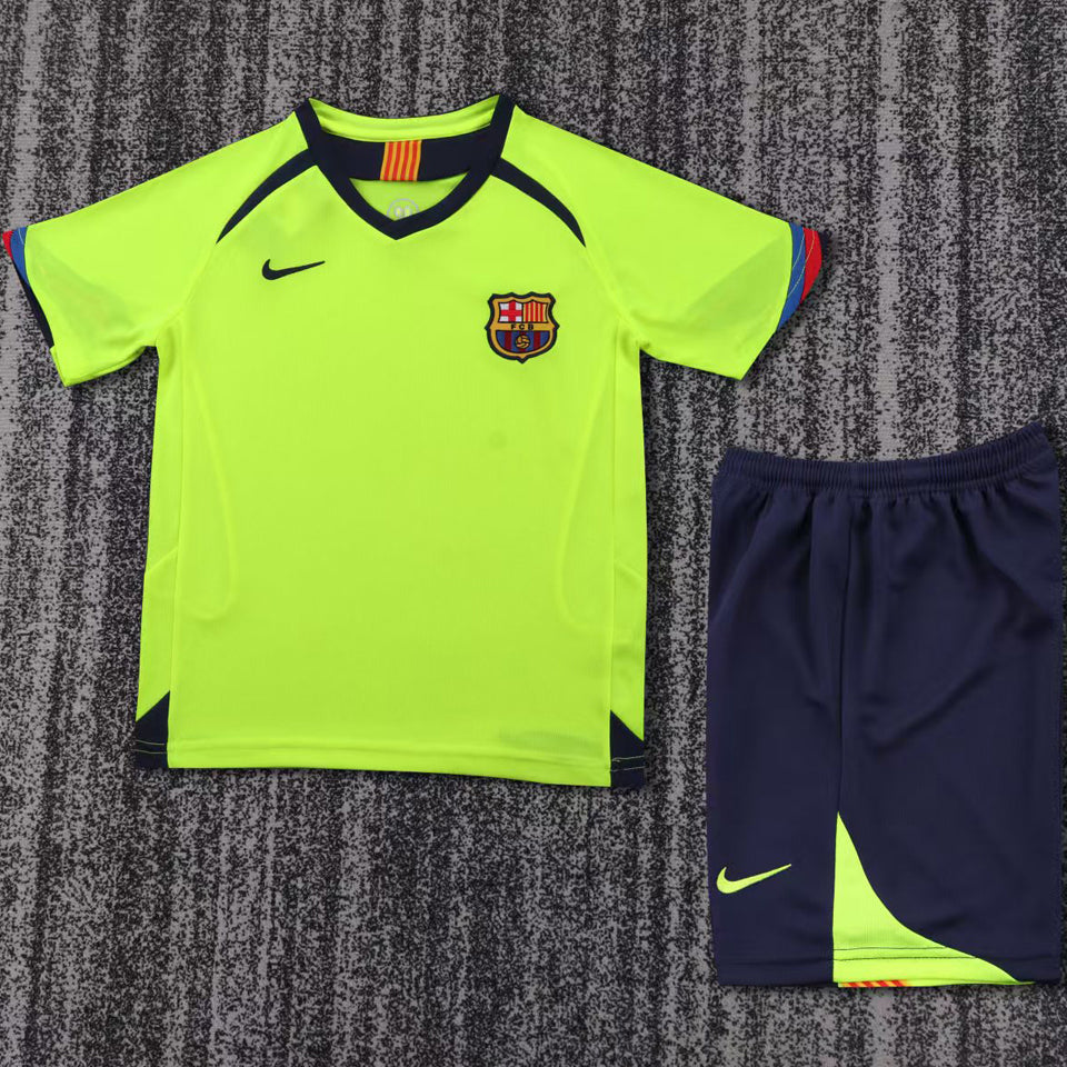 Maillot Barcelone Extérieur Rétro 2005 Enfant