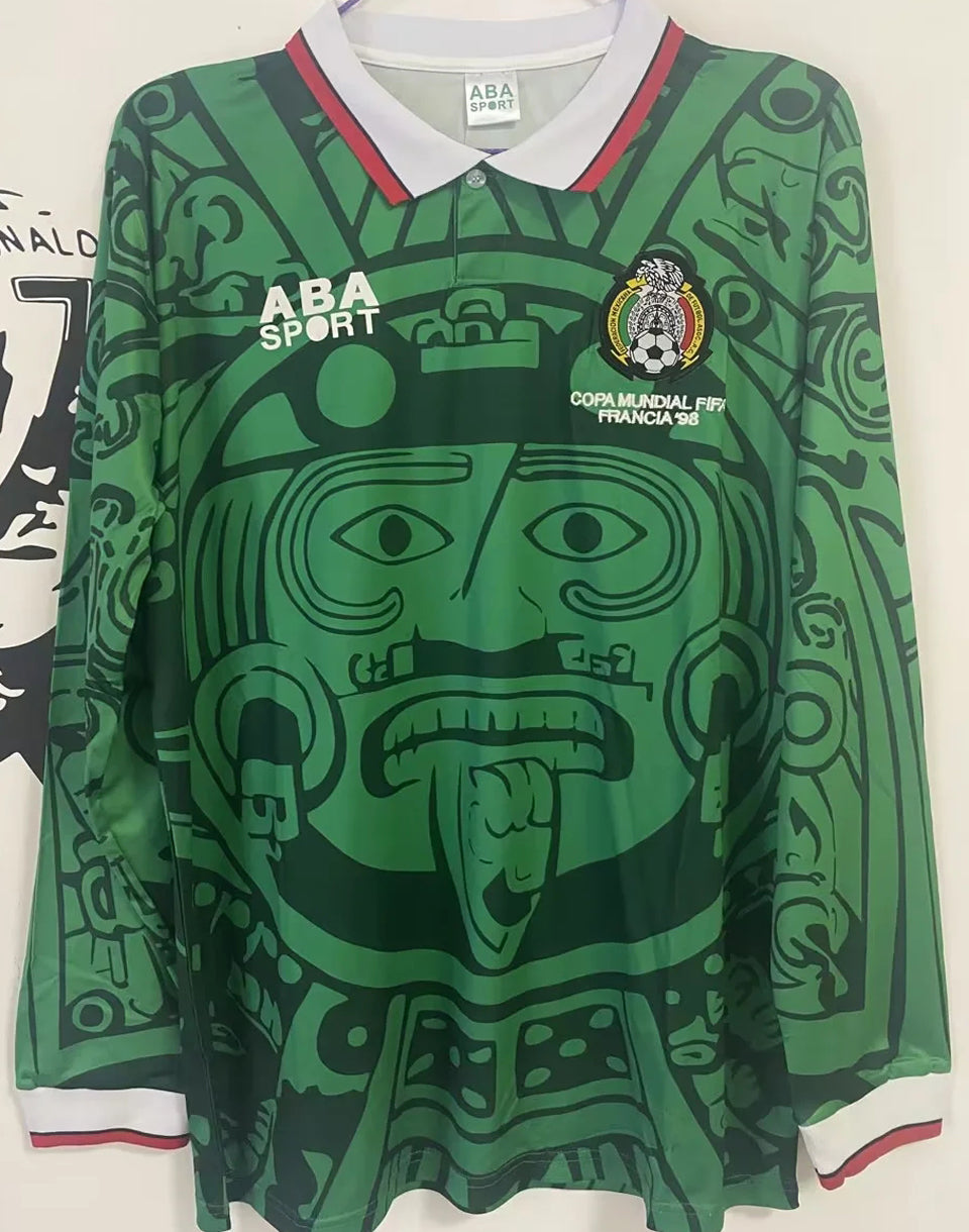 Maillot Mexique Domicile Manches Longues Rétro 1998